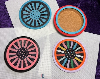 Beginner Needle Punch Kit, Embroidery Supplies for Boho Sun