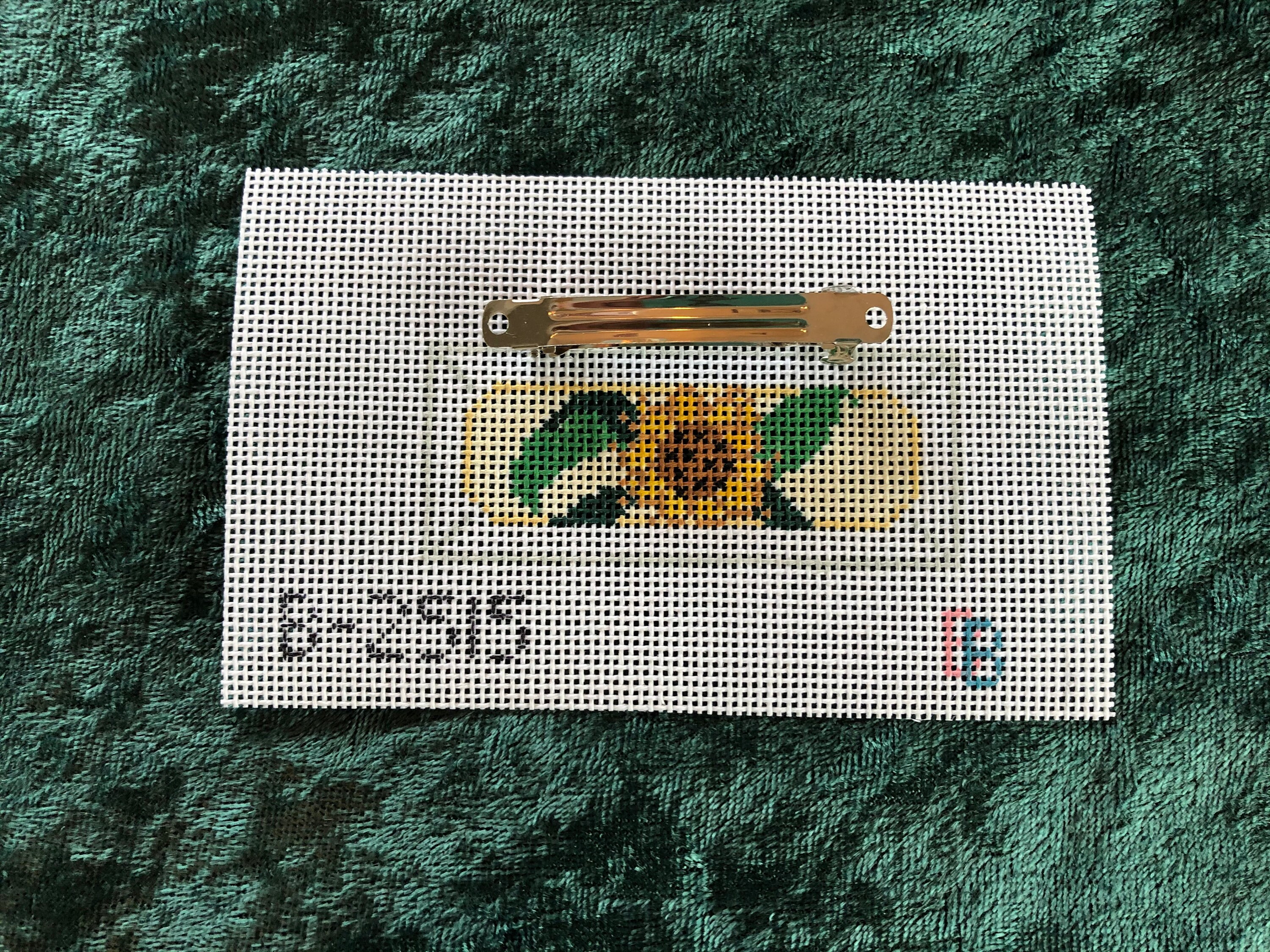 Child's Kit ~ Child's Sunflower handpainted Needlepoint Canvas & Yarn –  Needlepoint by Wildflowers