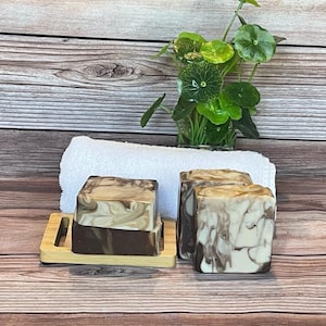 Cafe Coco Soap with Sisal Bag| Handmade Soap | Organic Soap | Natural Ingredients Soap | Vegan Soap | Palm Oil Free | Gentle Soap