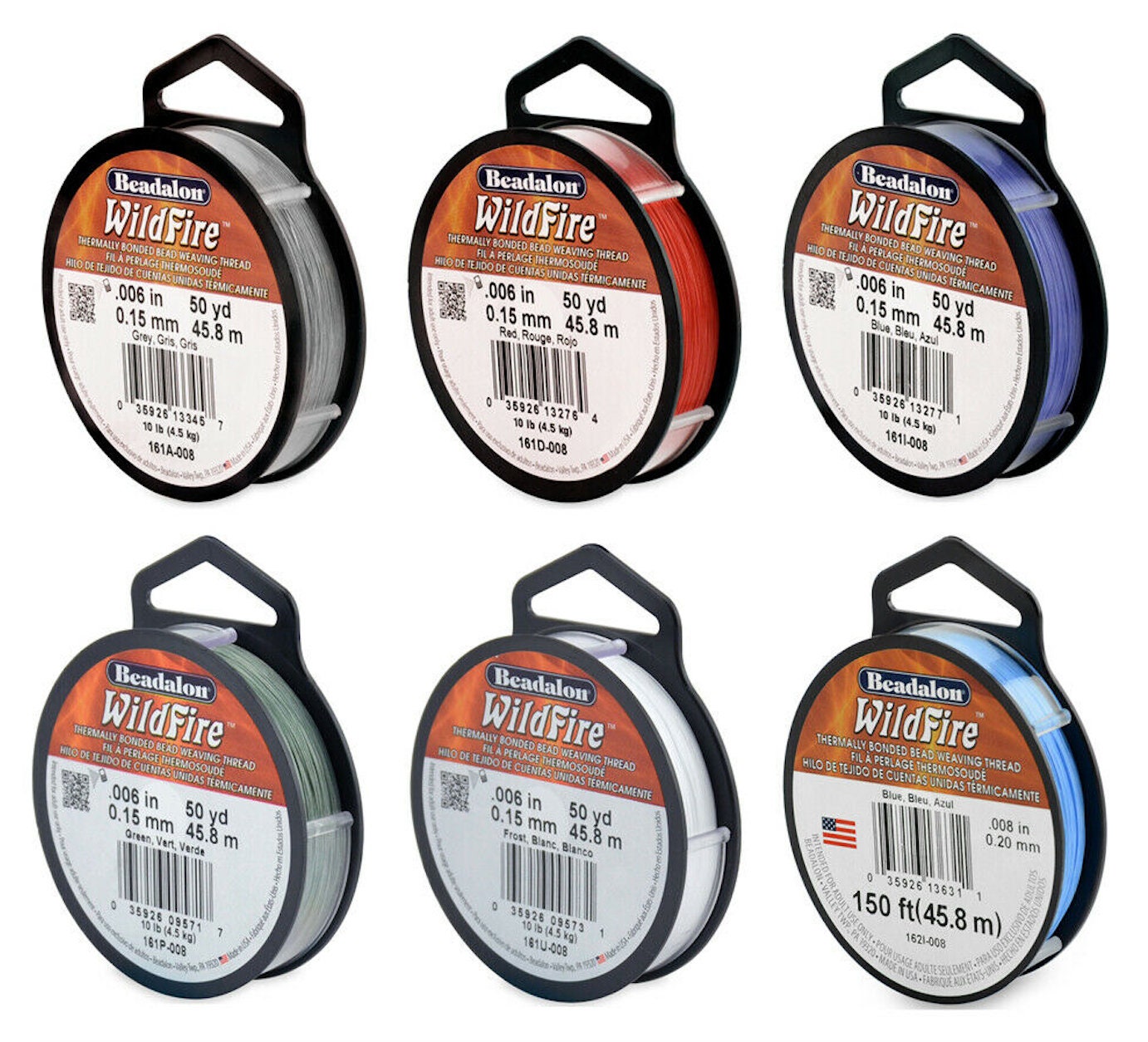 Beadalon Wildfire Beading Thread 006in 2050YD125YD Various Etsy