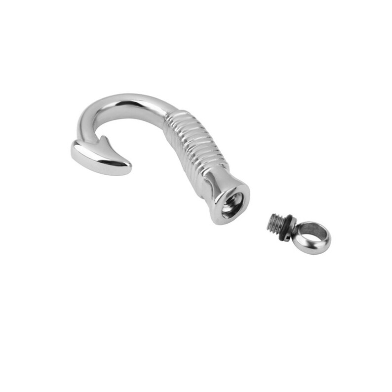 Fish Hook Cremation Pendant Necklace Urn Ashes Keepsake Etsy