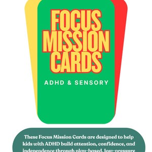 Tarjetas de actividades para niños con TDAH, actividades imprimibles para pausas activas, juegos de funciones ejecutivas, paquete de actividades para interiores, herramientas para calmarse y concentrarse.