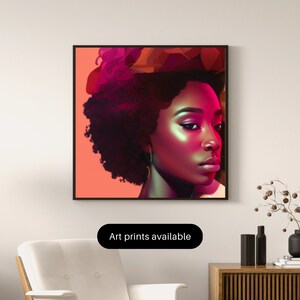 Black Couple Printable Wall Art - Romantic Home Decor - Diversity & Inclusion Art, Stand Alone