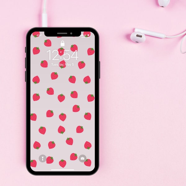 Adorable Strawberry Wallpaper | IPhone, Android, Smartphone Wallpaper