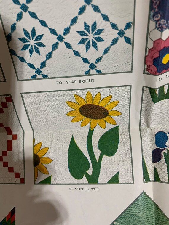 VINTAGE MOUNTAIN MIST Quilt Pattern the Sunflower Pattern No.p Etsy