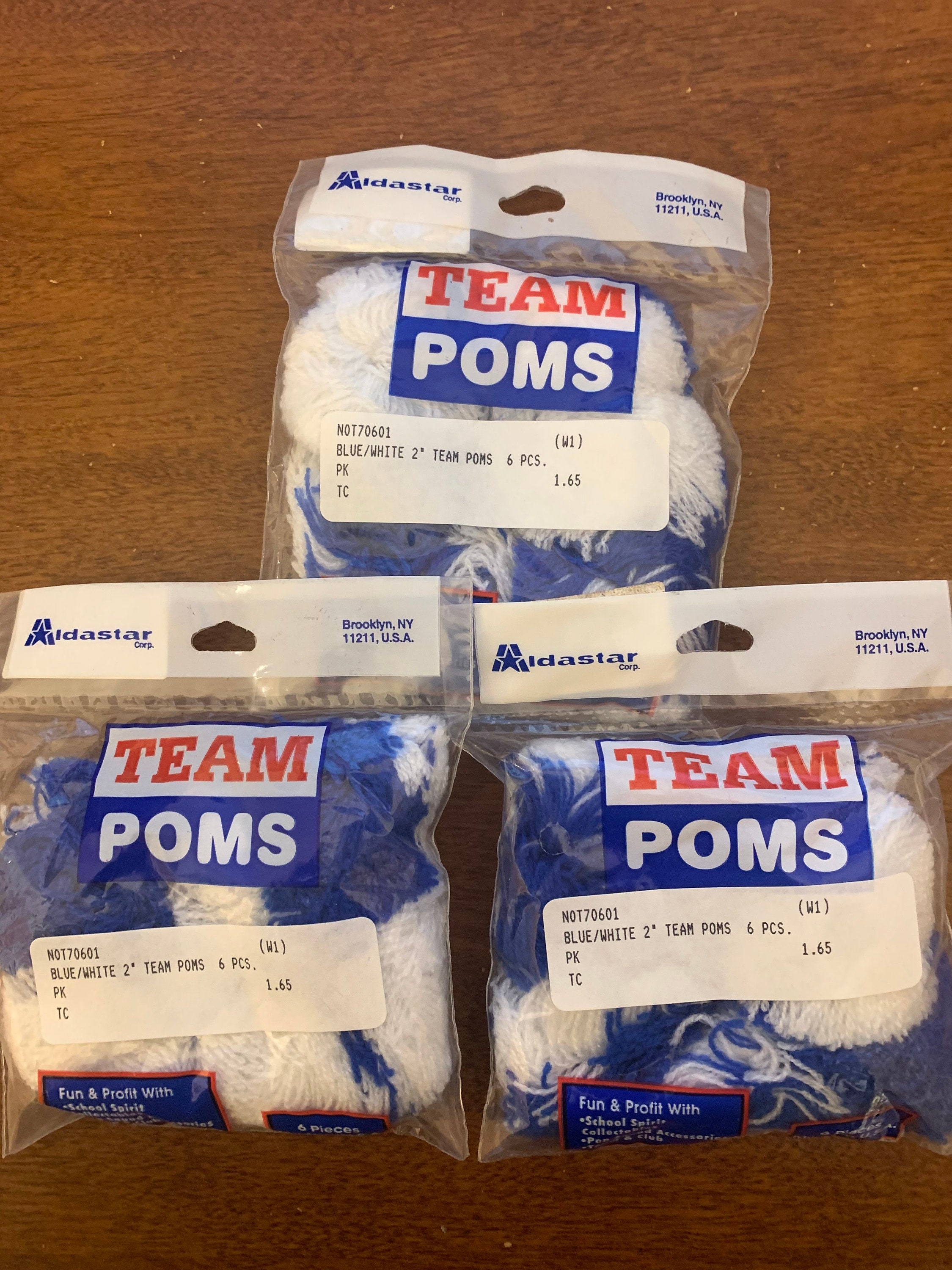 Vintage Pom Poms Craft Supplies Lot of 15 Packages 386 Pieces