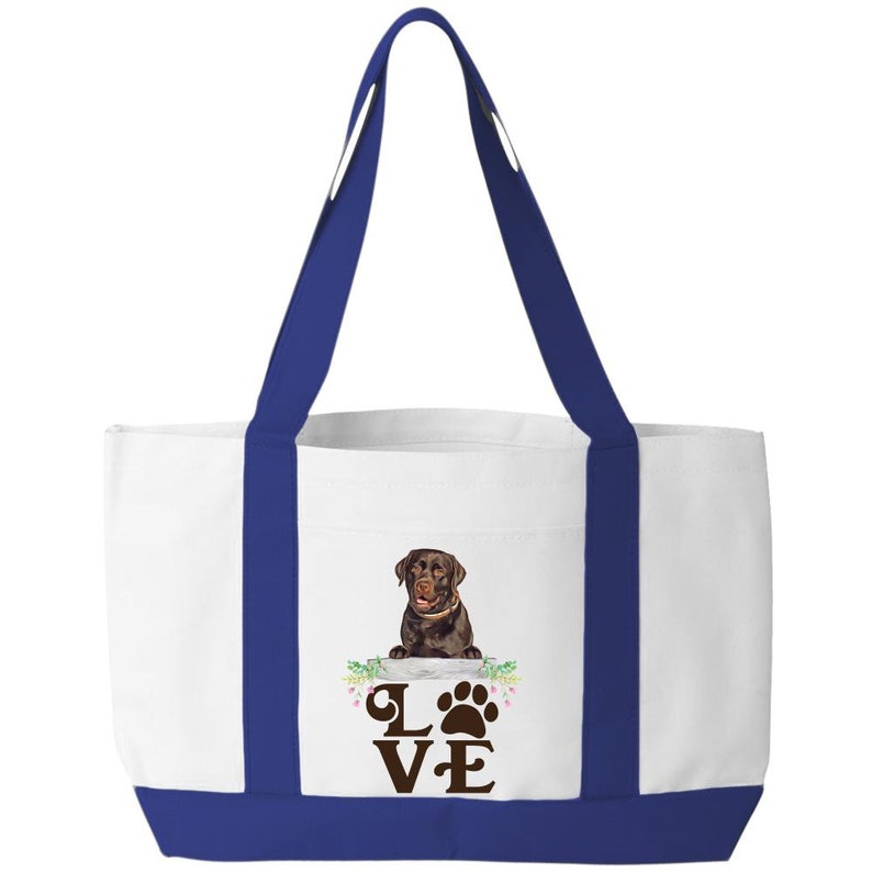 LOVE-ChocolateLab Tote Bag