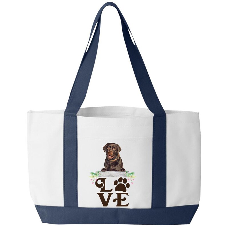 LOVE-ChocolateLab Tote Bag