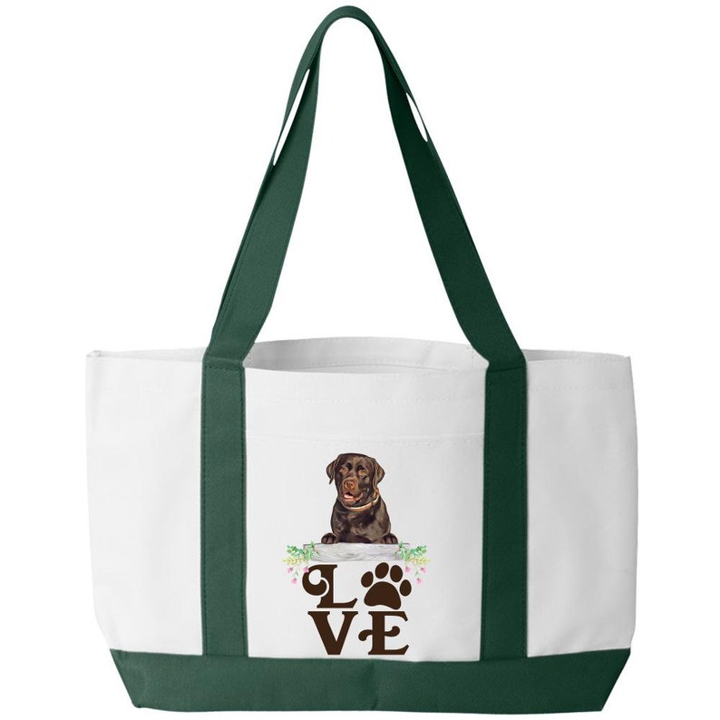LOVE-ChocolateLab Tote Bag