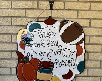 These are a few of my favorite things Door hanger Holiday | Joy |