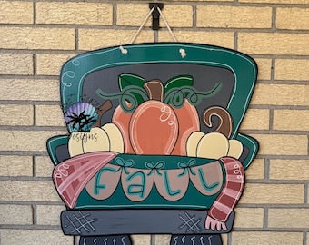 Fall Truck Door hanger Holiday | Joy |