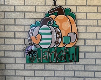 Thankful Door hanger Holiday | Joy |