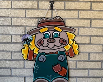 Scarecrow Door hanger Holiday | Joy |