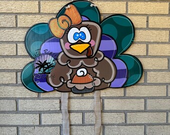 Mrs Turkey Door hanger Holiday | Joy |