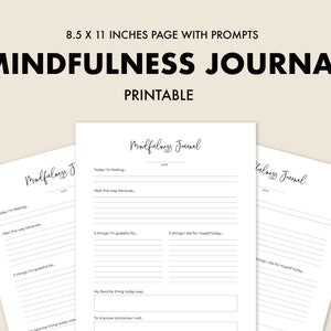 Mindfulness Journal | Digital Printable