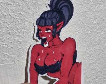 Demon girls ahegao | Hot anime stickers