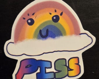 Happy cloud sticker