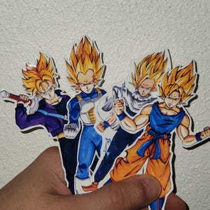 Vinylstickers Dragon Ball Z - Super Saiyan Collection Goku Gohan Vegeta Trunks
