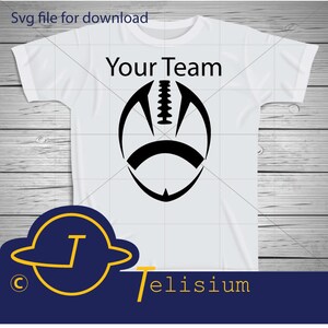 Team Football Logo Svg archivo para cricut silhouette Brother y otras máquinas Vector descargar