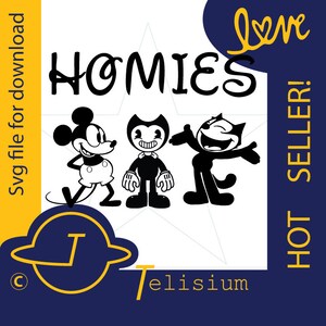 Dibujos animados Homies svg! ¡Este es un archivo de impresión impresionante! ¡Svg de venta caliente para Cricut, Brother Silhouette o cualquier otra máquina!
