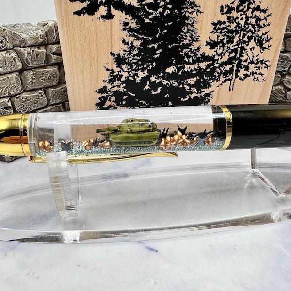 Army Tank Pen / M1A1 Abrams / Custom Pens / Cute Pens / Army Gift / Military Gifts / Grandfather Gift / Dad Gifts Birthday / Ink Pens