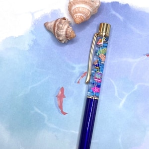 Aquarium Float Pen / Tropical Fish Pen / Nautical Themed / Cute Float Pens / Custom Handmade Pens / Planners / Stationary Pen / Diary Pen