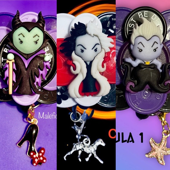 Cute Custom Handcrafted Ursula Cruella Retractable ID Badge Reel / Cute  Badge Reel / Custom ID Badge / Nurse ID Badge / Teacher Badge Reel 