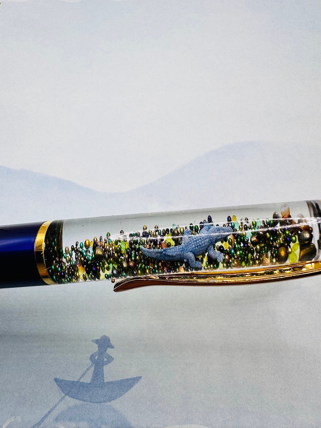 Caiman Pen / Cayman / Crocodile / Miniature 3D / Dollhouse / Custom Pen ...