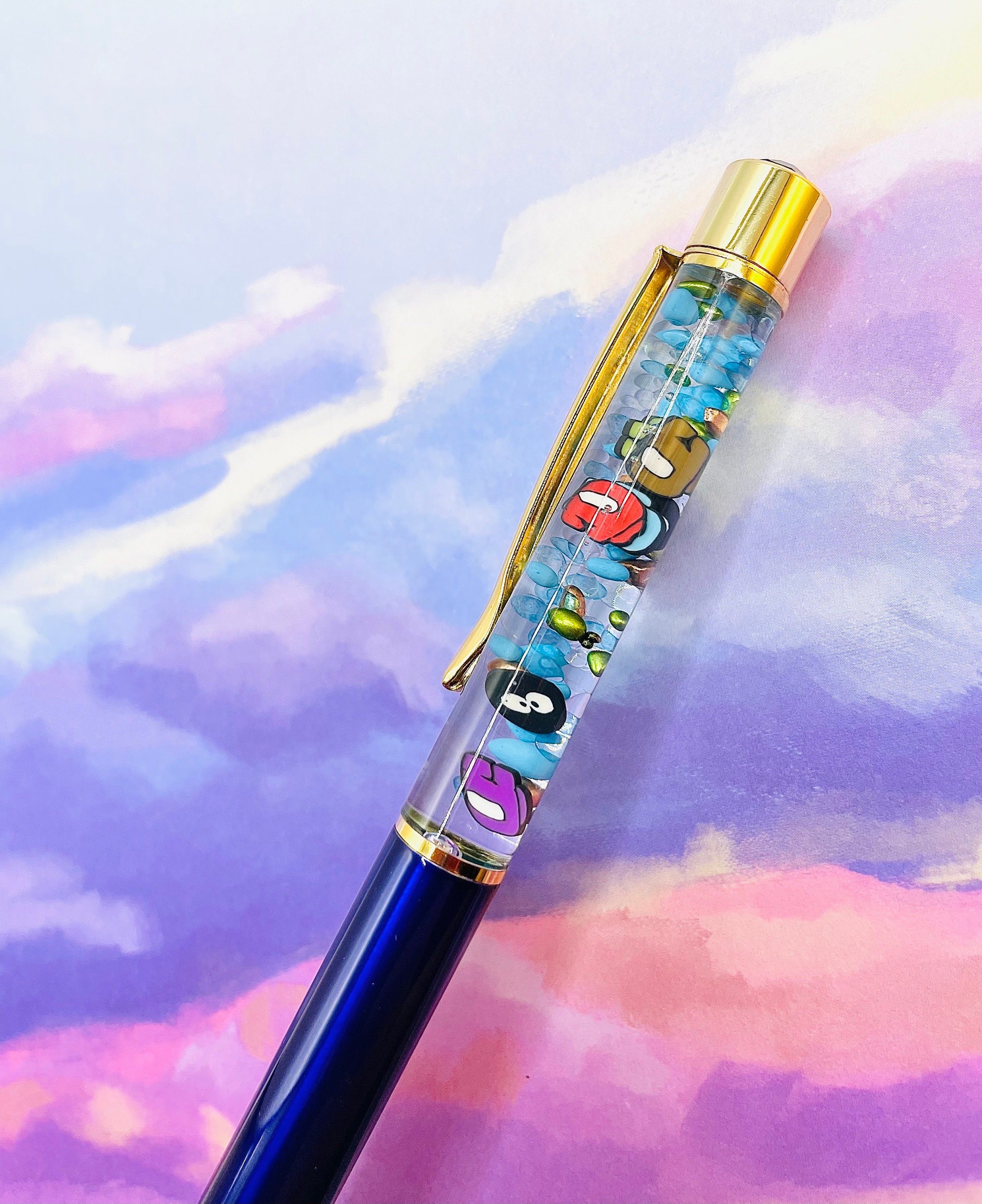 Among Us Float Pen / Cute Pens / Fun Gift / Snow Globe Pen / Etsy