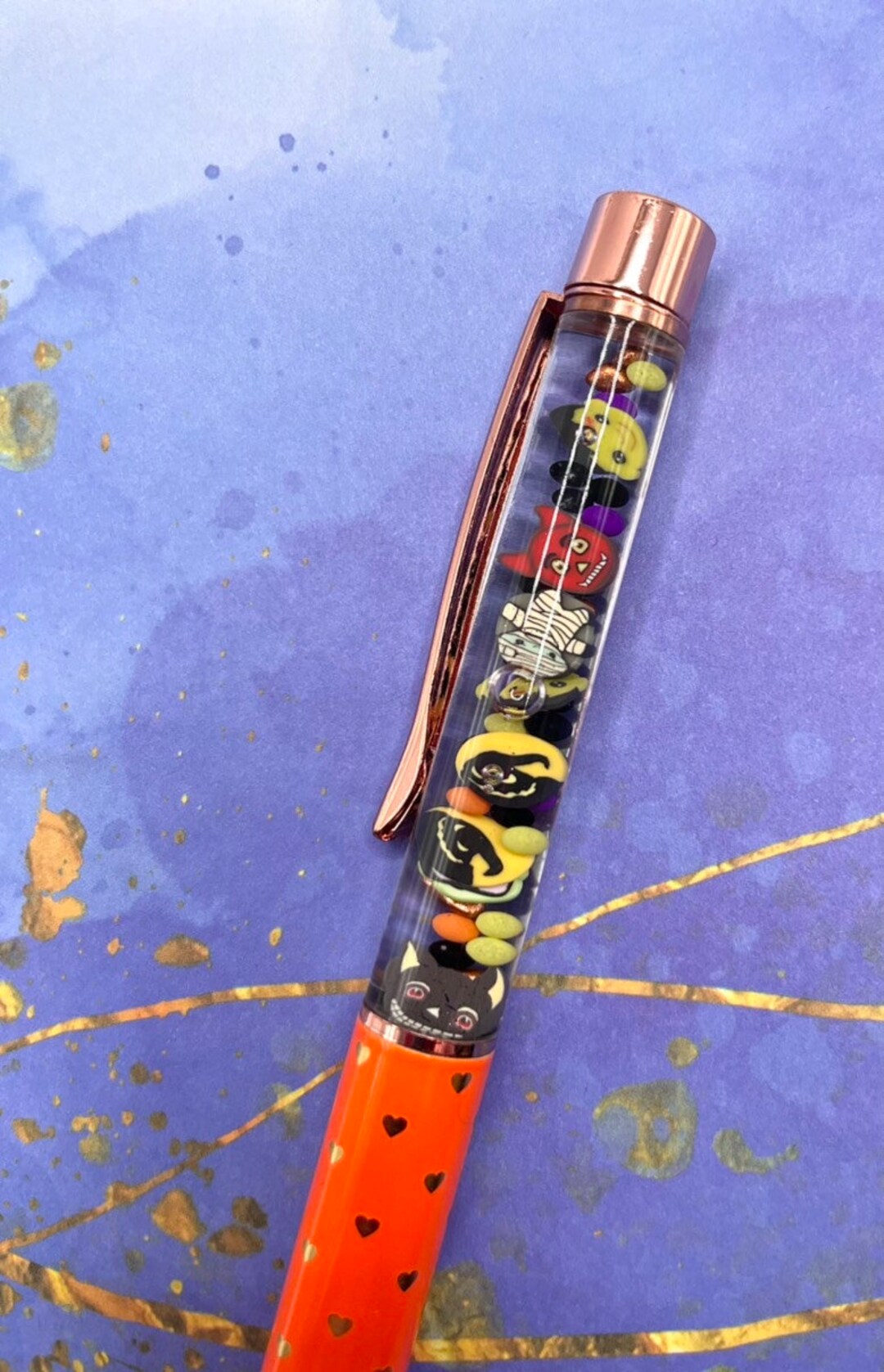 Halloween Monster Float Pen / Halloween Pen / Custom Handmade Float Pen