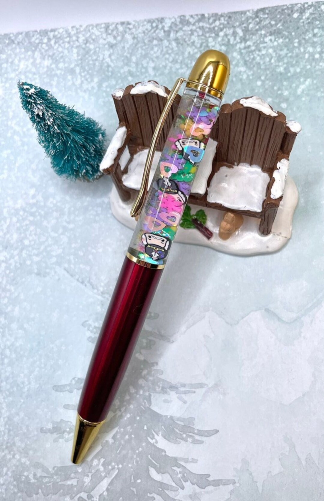 Christmas Nutcracker Glitter Float Pen / Holiday Gift Pen / Etsy