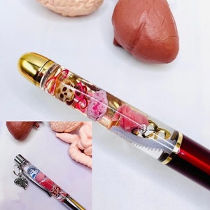Miniature Human Anatomy Float Pen / Best Gift Medical Doctors Nurses Medical Students Nursing Students / Custom Pen / Cute Unique Gift Pen