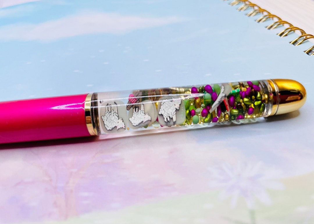 Lamb Float Pen / Cute Pens / Custom Pens / Gift for Her / Gift for Teacher / Friend Gift