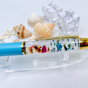 Koi Fish Float Pen / Calico Koi White Water Lily Fish Pond Pen / Custom Pen / Cute Pen / Koi Fish Lover Gift / Teacher Gift / Cute Gift Sis