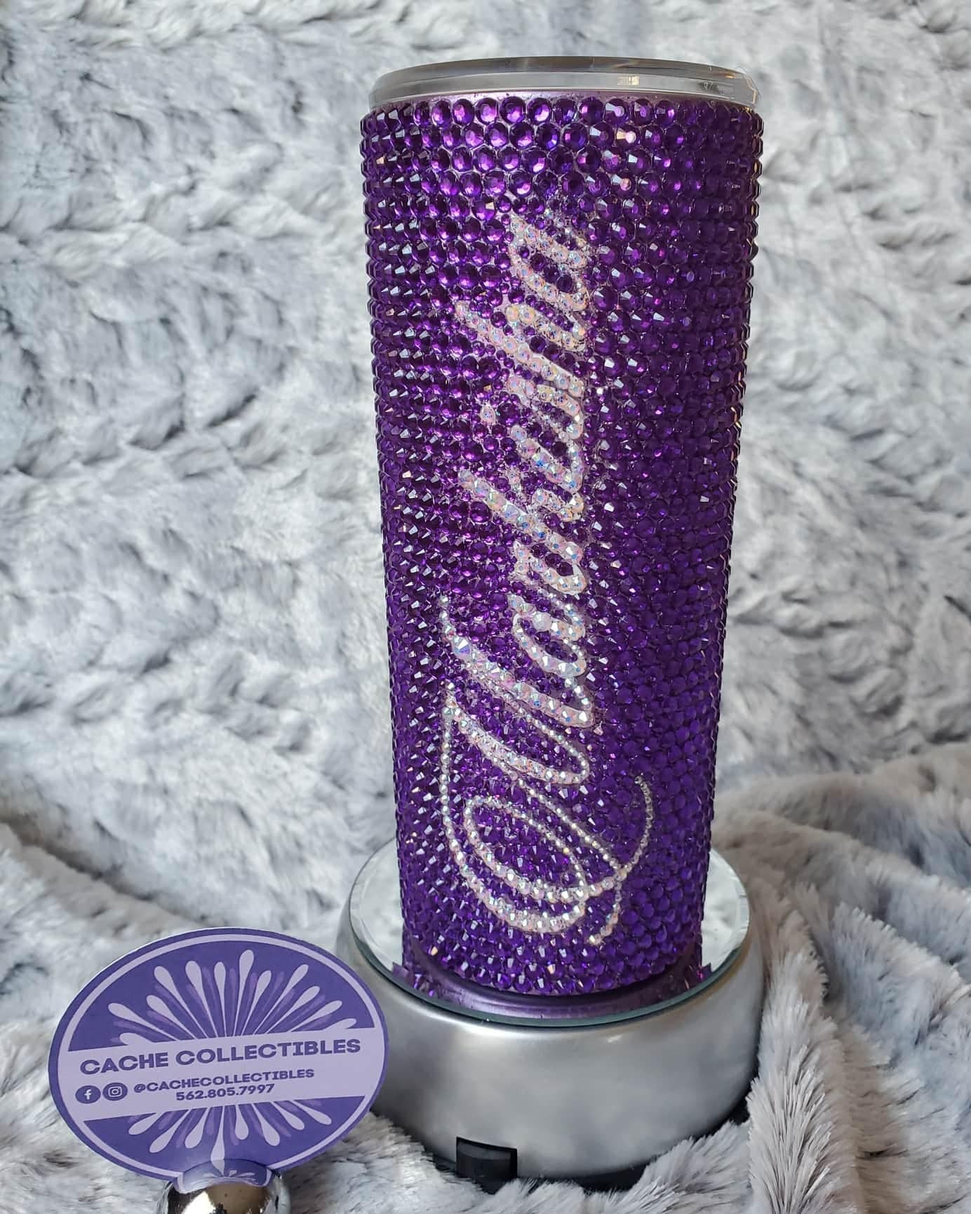 20 Oz Custom Bling Stainless Steel Tumbler With Straw / Custom Etsy UK