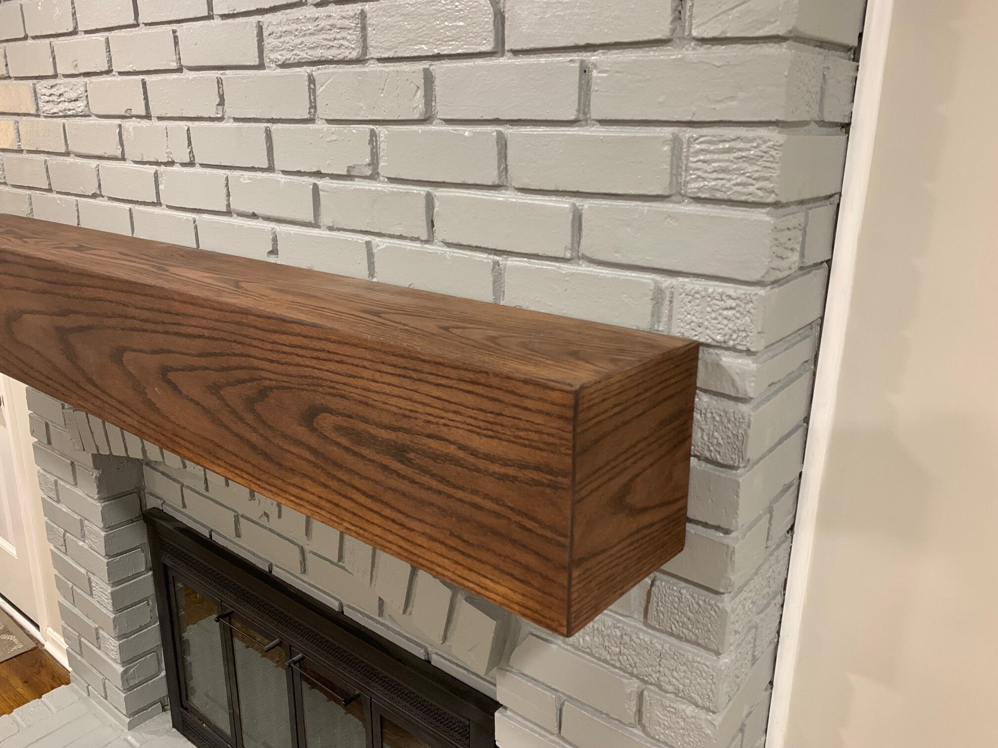 Mantel chimenea de madera de estilo artesano hueco chimenea | Etsy