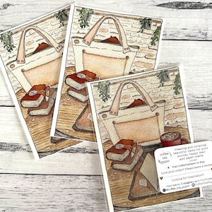 Journal Café - Original Postcard by CoffeeTeaPaper - Happy Mail/Post Crossing/Pen Pal/Post Card Collection