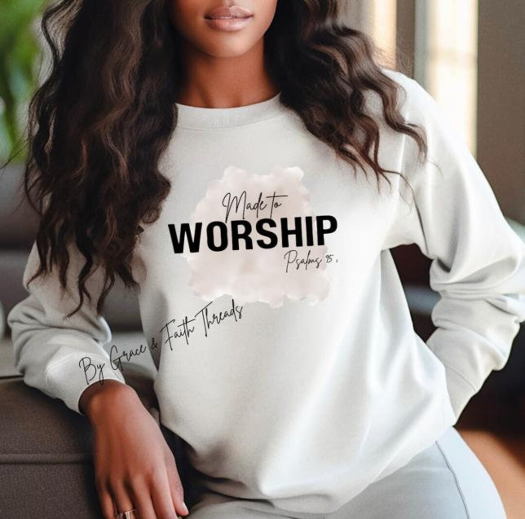 MADE TO WORSHIP Sweatshirt - Etsy