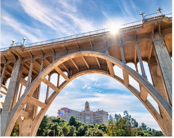 Colorado Street Bridge, Pasadena California, Historic Los Angeles, Art Deco Architecture