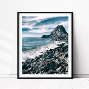 Point Mugu, Mugu Rock, Malibu Beach Decor, Ventura County Beach, Malibu Beach Wall Art, Seascape Ocean Fine Art Photography