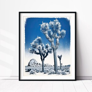 Blue wing teal joshua tree print clearance