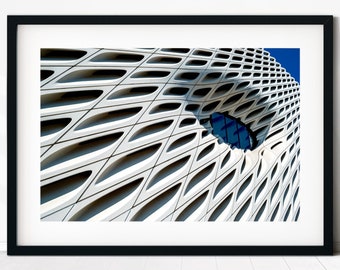 Broad Contemporary Art Museum Print, Abstract Modern Architecture Decor, Iconic Los Angeles Photography Unique L.A. Fine Art
