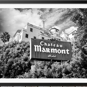 Chateau Marmont Print Iconic Los Angeles Wall Decor Sunset Strip Photography LA Landmark Vintage Hotel Hollywood Photo Art