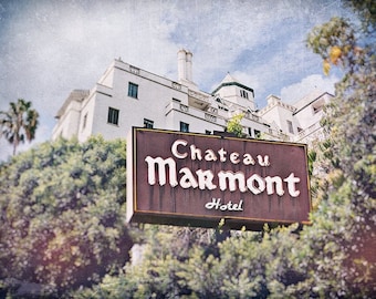 Chateau Marmont Print Iconic Los Angeles Wall Decor Sunset Strip Photography LA Landmark Vintage Hotel Hollywood Photo Art