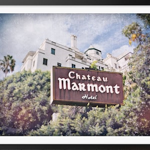 Chateau Marmont Print, Iconic Los Angeles Wall Decor Sunset Strip Photography LA Landmark Vintage Hotel Hollywood Photo Art