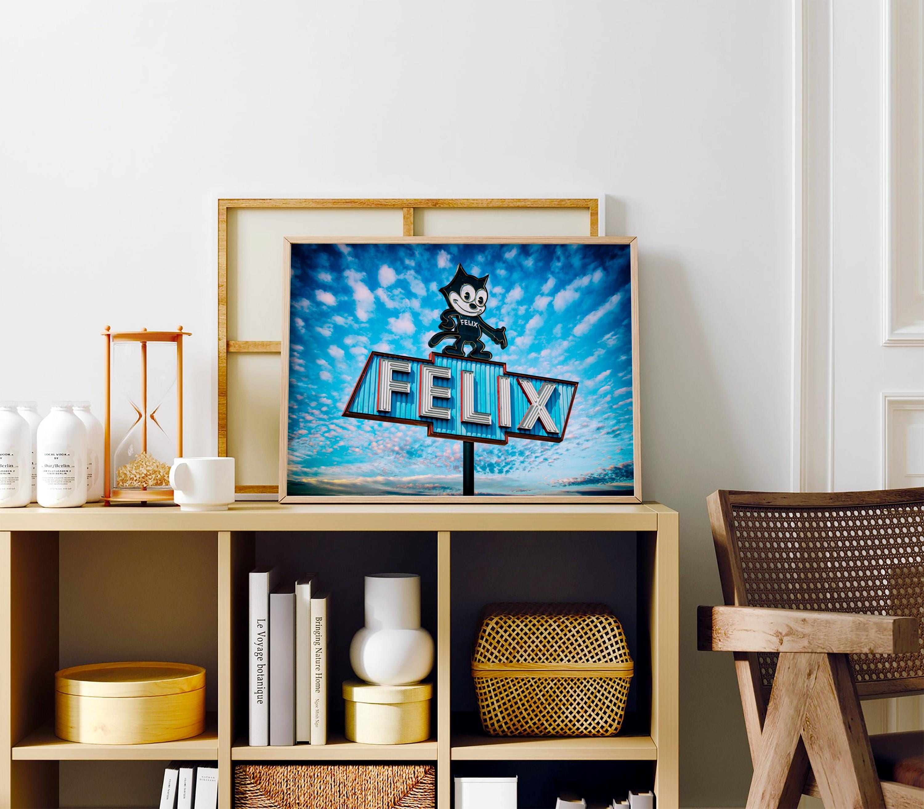 Felix the Cat Chevrolet Neon Sign Vintage Retro Mid Century Modern