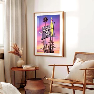 Safari Inn Hotel Neon Sign San Fernando Valley Burbank Mid Century Modern Motel Retro Vintage Los Angeles Photo Print Poster Wall Art Decor Bild 3