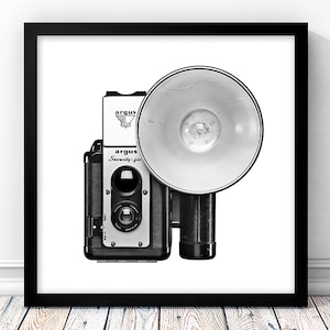 Argus Argoflex Camera Print, Vintage Camera Wall Art, Photography Decor,