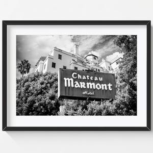 Chateau Marmont Print Iconic Los Angeles Wall Decor Sunset Strip Photography LA Landmark Vintage Hotel Hollywood Photo Vintage Hollywood Art