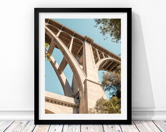 Colorado Street Bridge Print, Pasadena California, Art Deco Architecture, Art Deco Decor